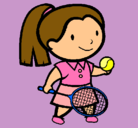Dibujo Chica tenista pintado por jeissy