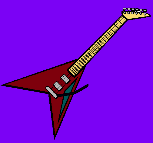 Dibujo Guitarra eléctrica II pintado por Valu001