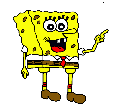 Dibujo Bob Esponja pintado por charlian