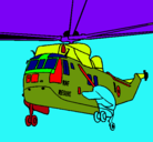 Dibujo Helicóptero al rescate pintado por alexander23
