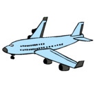 Dibujo Avión de pasajeros pintado por aislinn