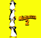 Dibujo Madagascar 2 Pingüinos pintado por jonn