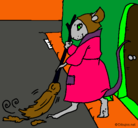 Dibujo La ratita presumida 1 pintado por chantarel
