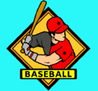 Dibujo Logo de béisbol pintado por rooney