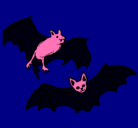 Dibujo Un par de murciélagos pintado por Denis