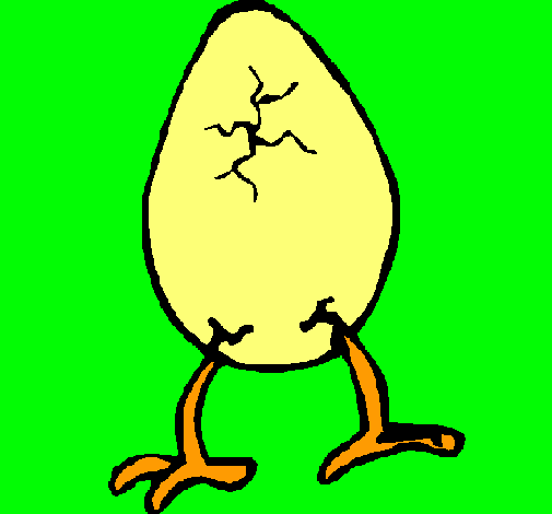 Dibujo de Huevo con patas pintado por Dulzezitha en Dibujos.net el día