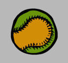 Dibujo Pelota de béisbol pintado por marga
