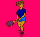 Dibujo Chica tenista pintado por REBECA