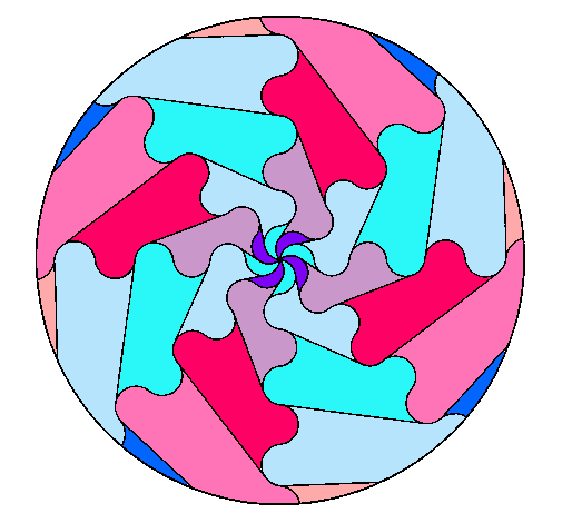 Dibujo Mandala 17 pintado por Fabia