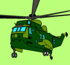 Dibujo Helicóptero al rescate pintado por asder