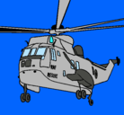 Dibujo Helicóptero al rescate pintado por borja