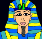 Dibujo Tutankamon pintado por ale203