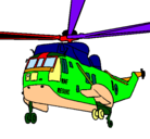 Dibujo Helicóptero al rescate pintado por vaixell