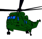 Dibujo Helicóptero al rescate pintado por daco