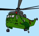Dibujo Helicóptero al rescate pintado por frani
