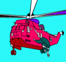Dibujo Helicóptero al rescate pintado por aaroncito