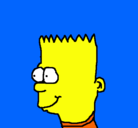 Dibujo Bart pintado por steven