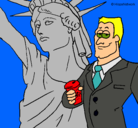 Dibujo Estados Unidos de América pintado por clau7