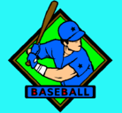 Dibujo Logo de béisbol pintado por juani
