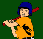 Dibujo Niño bateador pintado por italika