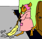 Dibujo La ratita presumida 1 pintado por agostina