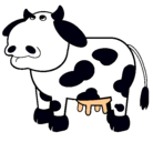 Dibujo Vaca pensativa pintado por vaquita