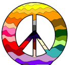 Dibujo Símbolo de la paz pintado por agustin
