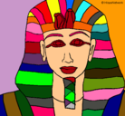 Dibujo Tutankamon pintado por ANALIA