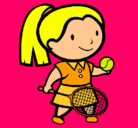 Dibujo Chica tenista pintado por SoyCool