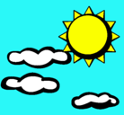 Dibujo Sol y nubes 2 pintado por mariaee