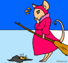 Dibujo La ratita presumida 2 pintado por julieta