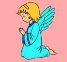 Dibujo Ángel orando pintado por EMMAEMMA