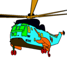Dibujo Helicóptero al rescate pintado por chems