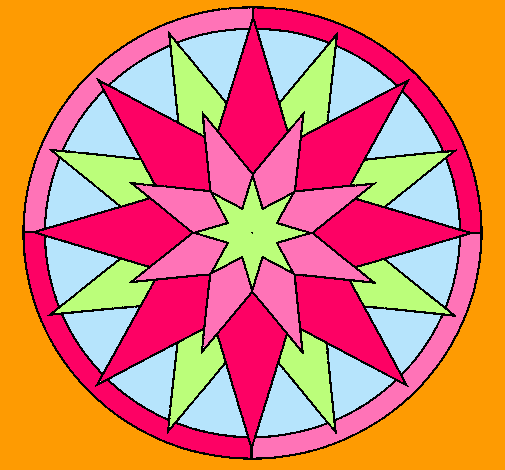 Dibujo Mandala 28 pintado por 2712000