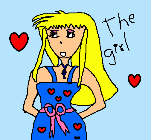 Dibujo The girl pintado por anaisabel