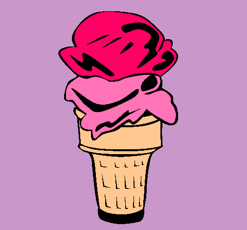 Dibujo Helado pintado por lizdany