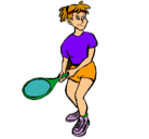 Dibujo Chica tenista pintado por mikeila