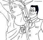 Dibujo Estados Unidos de América pintado por USA54