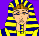 Dibujo Tutankamon pintado por weona 