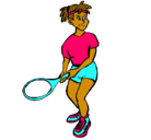 Dibujo Chica tenista pintado por Davinchi