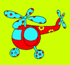 Dibujo Helicóptero adornado pintado por tekieroely