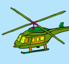Dibujo Helicóptero  pintado por poto