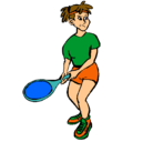 Dibujo Chica tenista pintado por dndloves