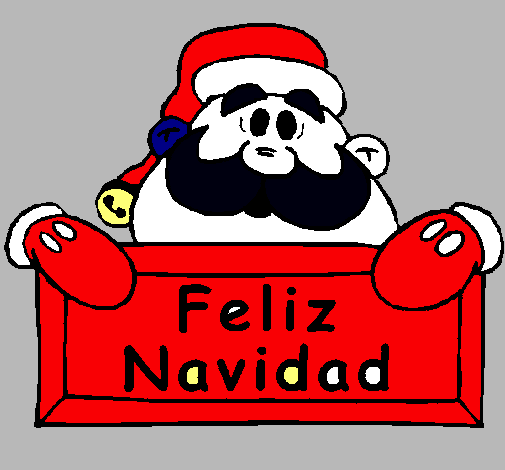 Dibujo Feliz Navidad pintado por Pablo