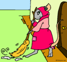 Dibujo La ratita presumida 1 pintado por susa