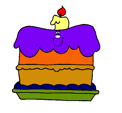 Dibujo Pastel de cumpleaños pintado por tairuma
