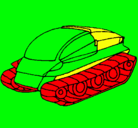 Dibujo Nave tanque pintado por cris