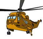Dibujo Helicóptero al rescate pintado por carlos