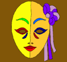 Dibujo Máscara italiana pintado por maite1162