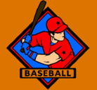 Dibujo Logo de béisbol pintado por julieta